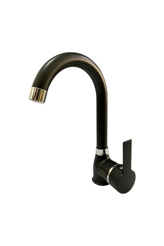 Rudi Armatür Mutfak Eviye/ Banyo Lavabo/ Banyo Duş Bataryası Takımı Pirinç Malzeme Siyah