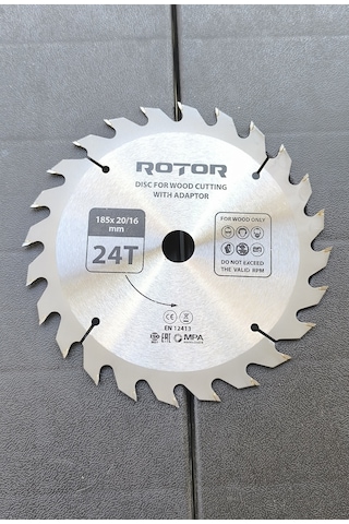 Ahşap Kesme Diski Rotor 160 20/16 Adaptörlü 24t