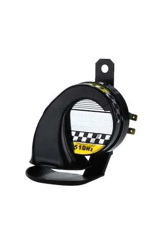 Springsun 12v Universal Su Geçirmez Salyangoz Klarnet - 130db Yüksek Ses, Abs+metal, Motosiklet-kamyon-araç Uyumlu, Siyah