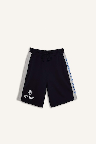 Defacto Nba Brooklyn Nets Lisanslı Baggy Fıt Lacivert Şort H3850ax26smnv253 Lacivert-nv253