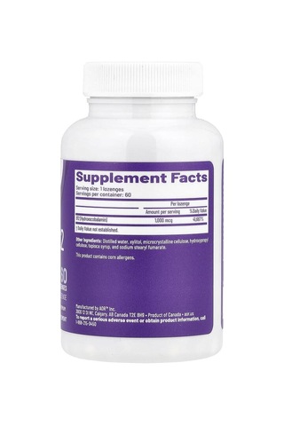 Advanced Orthomolecular Research Aor, Hydroxy B12, 1,000 Mcg, 60 Lozenges