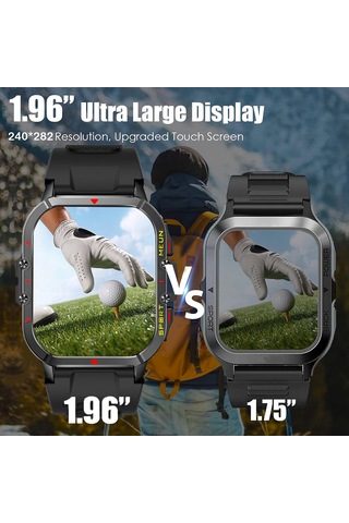 Tenfowee"t21 Akıllı Spor Saati 1.96'' Büyük Ekran Ip68