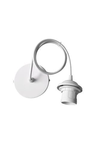 Beyaz E27 Vidalı Tavan Asılı Sarkıt Ampul Edison Led Tutucu Soket Tabanı