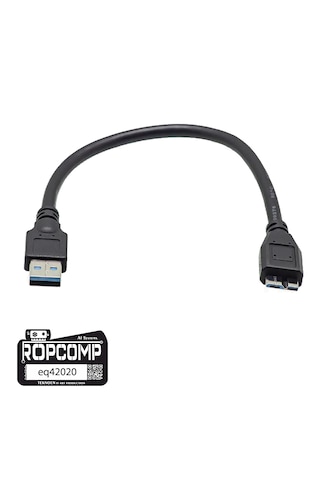 Usb Micro-b Superspeed Data Kablosu Usb 3.0 20cm