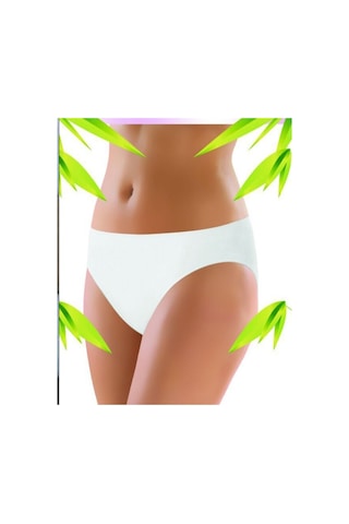 Q-En Bambu Bayan Slip Düşük Bel Karışık Renk 10 Adet B903