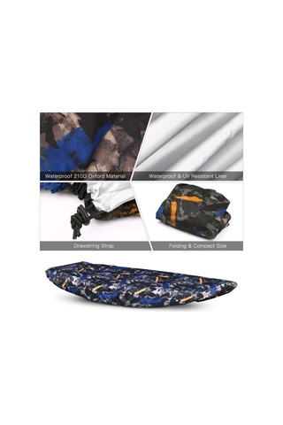 Teltree Oxford Kano Koruması Siyah 3.6m - 2.6-3.0m Kano Uyumlu, 210d Malzeme İle Dayanıklı Koruma - Mh201118-a