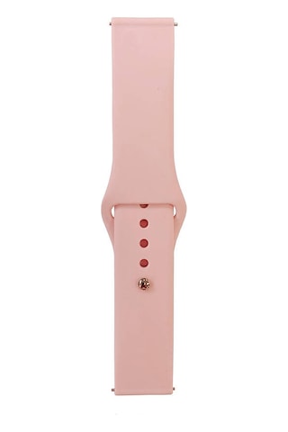 Ekılıf - Huawei Watch Gt3 42mm Uyumlu - Kordon Band Serisi 20mm Klasik Kordon Silikon Strap Kayış - Vintage Rose