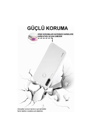 Huawei P Smart Z Kamera Korumalı Tıpalı Silikon Şeffaf Kılıf