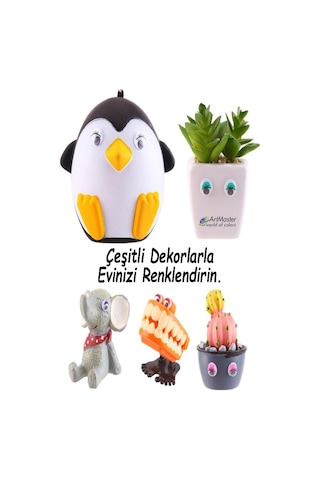 Yüz Yapım Seti Renkli Oynar Göz 12 Mm 96 Lı 1 Paket Ağız Kulak Burun Bıyık Dudak Plastik Anasınıfı Etkinlik Hobi Tasarım