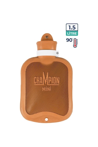 Champion Kauçuk Termofor Kokusuz Mini Sıcak Su Torbası Turuncu 1500 ML