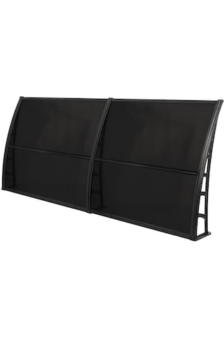 Lupın Kapı Pencere Üstü Pratik Sundurma 105x240 - Siyah