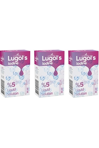 Lugol's Solution Iyot %5 Damla 3 x 30 ML