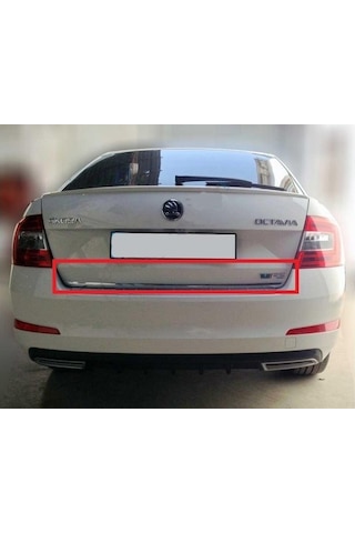 Skoda Octavia Krom Bagaj Alt Çıta 2013-2019 Paslanmaz Çelik N11.4788