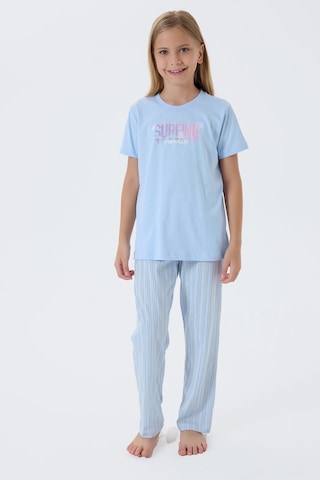 Arnetta Kız Çocuk Mavi Pijama Takım Mavi