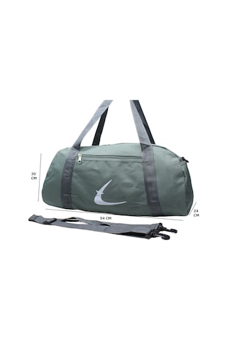 Msmixxstore Gri Renk Suya Dayanıklı Kumaş Seyahat Spor Gym Ve Fitness Çantası Gri