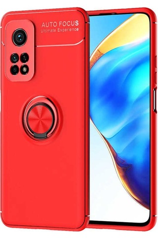 Xiaomi Mi 10T Pro 5G Kılıf Zore Ravel Yüzüklü Silikon Kılıf