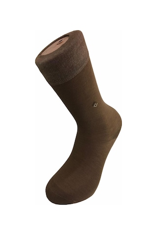 Yazlık Dikişsiz Pamuklu Erkek Çorabı-Açık Kahve Açık Kahverengi