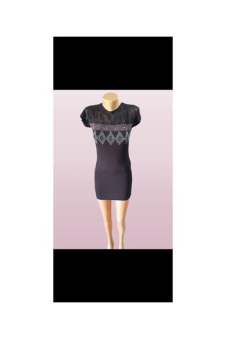 Sweetbeauty Dantelli Mini Elbise Siyah Siyah