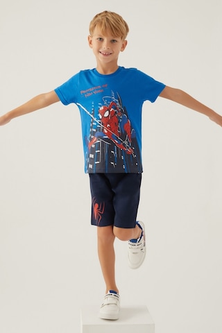 Spiderman Protector Cobalt Erkek Çocuk Bermuda Takım 5274-42796 Cobalt