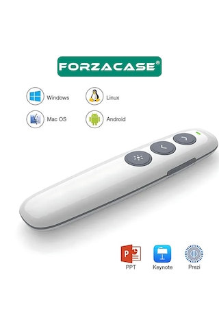 Forzacase FC904 2.4 Ghz 100 M Çekim Mesafeli Kablosuz Sunum Kumandası