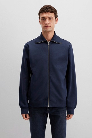 Mavi Erkek Full Zıp Sweatshırt Gece Lacivert 0s10521-70490 Lacivert
