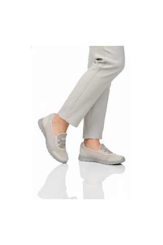 Walkway Buz Fileli Hafif Esnek Kolay Giyilebilir Kadın Casual Ayakkabı 575 G Gri