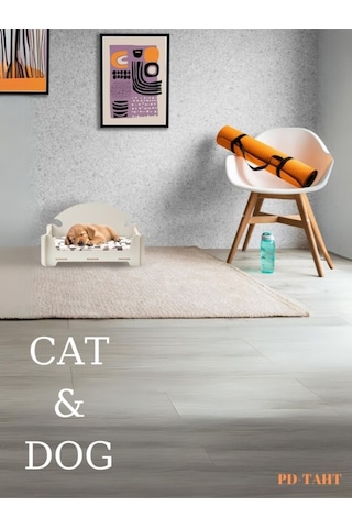 Kedi Köpek Yatağı Cella Baza 30 50 Yıkanabilir Duck Kumaş Minder Yatak Dahil
