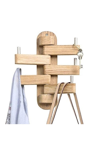 Modern Ahşap Dönebilen Duvar Askısı