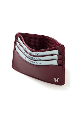 Drew Erkek Deri İnce Tasarım Kartlık Bordo