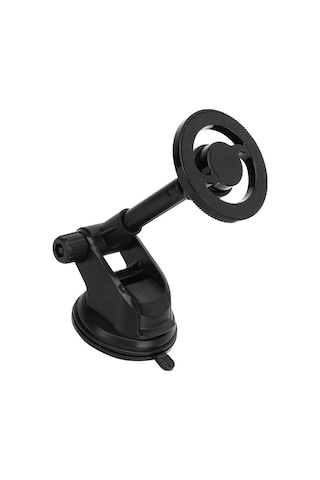 Telefon Tutucu Manyetik Ayarlanabilir Geri Çekilebilir Kol Ultra Güçlü Vakum Sabitleme Araç İçi Tel Tutacağı Üniversal Glz03517215 Siyah