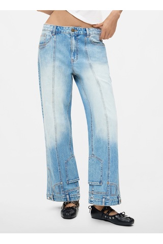 Desigual Mavi Kadın Denim Pantolon 26wwdd17 Açık Mavi