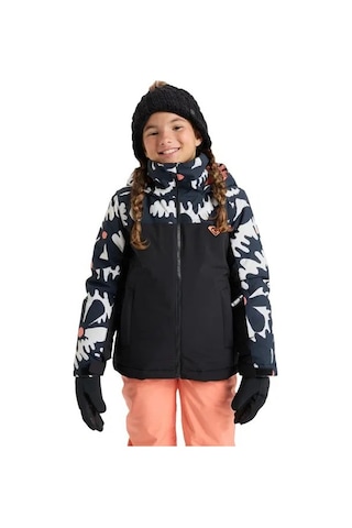 Roxy Galaxy Gırl Jk Kız Çocuk Anthracite - Plaid 2 Snowboard Ceketi Ergtj03200-6457 Siyah
