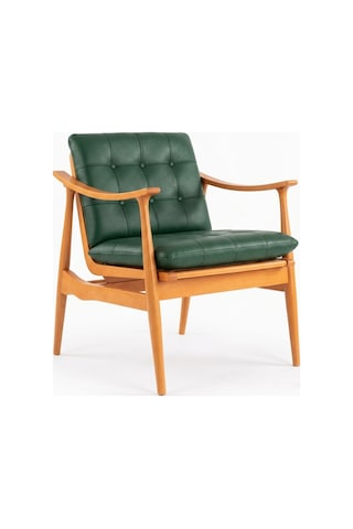 Legno Dual Kolçaklı Ahşap Berjer Natural