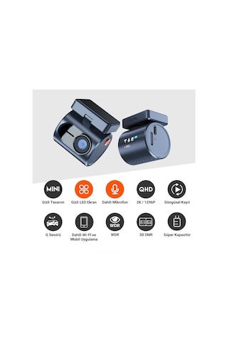 Kawa Mini 3 Pro 2k 1296p Wdr 135 Geniş Açı Lens Araç Kamerası