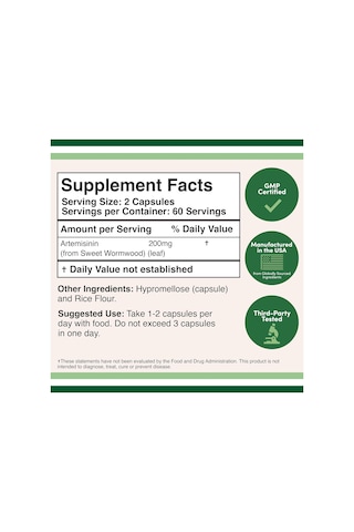 Double Wood Artemisinin 200 MG 120 Kapsül