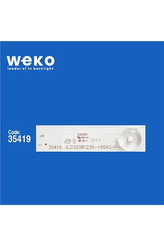 Wkset-5316 35419x3 Jl.d32081235-195as-f-a1 - 303-j0 1-320h 3 Adet Led Bar Tvnizi Açıp İçindeki Led Barla Birebir Aynısı Olduğunu Görmeden Almayınız. Sonrasında İade Almamaktayız.