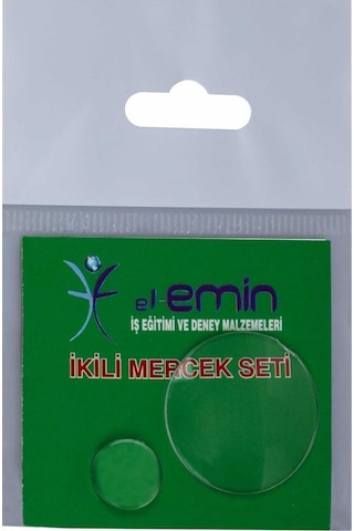 Optik Mini Mercek Seti 2'li Set Büyük ve Küçük 3cm ve 4cm Plastik