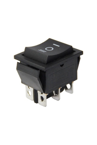 GENİŞ IŞIKSIZ 6 PINLI YAYLI ANAHTAR (MOM-OFF-MOM) IC-110