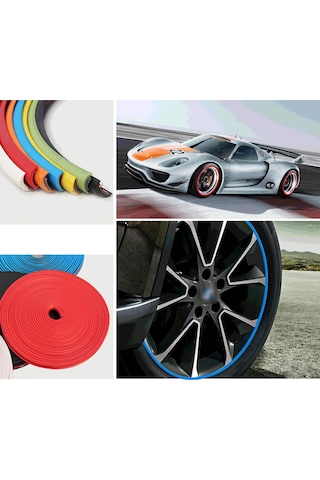 Suofeng 8 Metre Yeşil Tekerlek Kaplama Protektörü - Tpe Malzeme, Soğuk Isı Dayanıklı, Çizik Korumalı, Dıy Araba Dekorasyonu