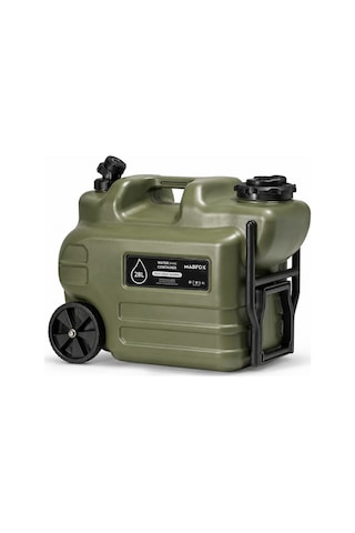Tekerlekli Musluklu Su Bidonu - Madfox Galon Air Pe - 28 Litre - Yeşil - 387060 Çok Renkli