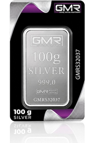 Agakulche 100 Gram 999.0 Ayar Gmr Külçe Gümüş