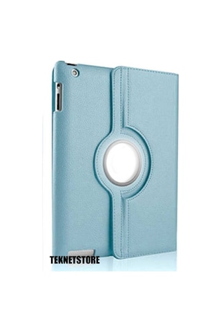 Apple Uyumlu iPad, 9. Nesil 2021 10.2 Inç Tablet Standlı 360 Dönebilen Deri Kılıf Leather Case Tam Kılıf