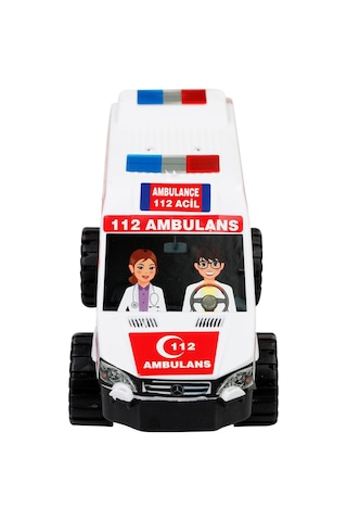 Can Oyuncak Plastik Ambulans Beyaz