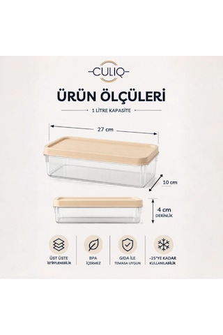 5'li Saklama Kabı Seti İle Mutfağınızda Düzeni Ve Pratikliği Bir Araya Getirin. Bej