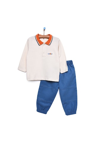 Bebbek My Little Boy Sweatshirt-pantolon Erkek Bebek 23KBBEETKM012 Bej