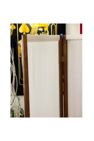 Paravan Seperatör Ahşap 3 Kanatlı Ara Bölme Dekoratif 5400