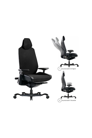 Casella Bristol Fileli Yönetici Koltuğu Ofi S Koltuğu Ergonomik, Şık Ve Fonksiyonel Siyah