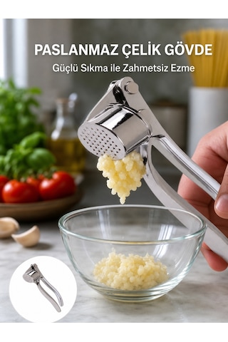 Sarımsak Presi Kolay Temizlik Ve Yüksek Basınçlı Ezme Sarı