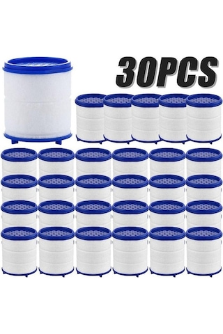 Dofolink 30 Adet Ev Filtre Elementi: Mutfak Ve Banyo Su Filtresi, Kloru Ve Ağır Metalden Arındırır, Sert Suyu Yumuşatır 30pcs