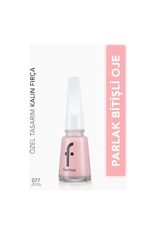 Flormar Nail Enamel Mineralli Klasik Parlak Oje 077 Light Pink
